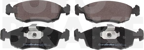 Eurobrake 5502222362 - Тормозные колодки, дисковые, комплект unicars.by