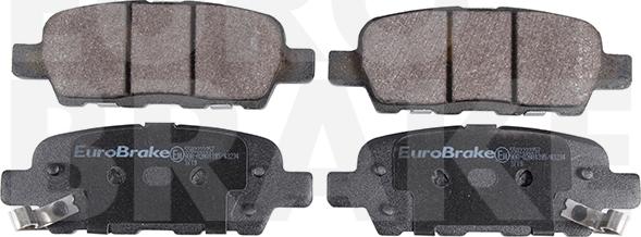 Eurobrake 5502222257 - Тормозные колодки, дисковые, комплект unicars.by