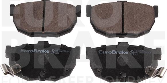 Eurobrake 5502222222 - Тормозные колодки, дисковые, комплект unicars.by