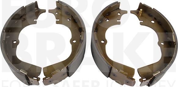 Eurobrake 58492745557 - Комплект тормозных колодок, барабанные unicars.by