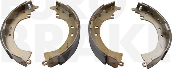 Eurobrake 58492751613 - Комплект тормозных колодок, барабанные unicars.by