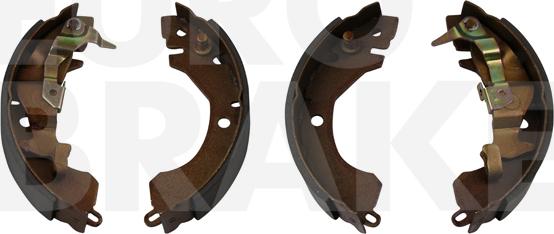 Eurobrake 58492730416 - Комплект тормозных колодок, барабанные unicars.by