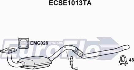 EuroFlo ECSE1013TA - Катализатор unicars.by