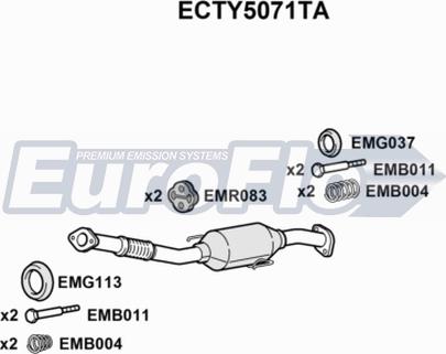 EuroFlo ECTY5071TA - Катализатор unicars.by