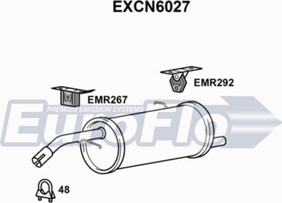 EuroFlo EXCN6027 - Глушитель выхлопных газов, конечный unicars.by