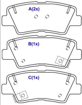 EUROREPAR 1643084880 - Тормозные колодки, дисковые, комплект unicars.by