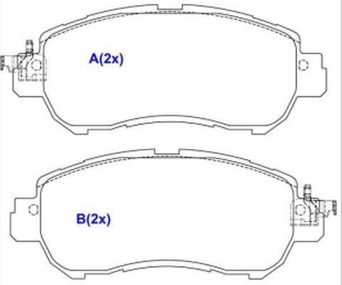 EUROREPAR 1643085280 - Тормозные колодки, дисковые, комплект unicars.by