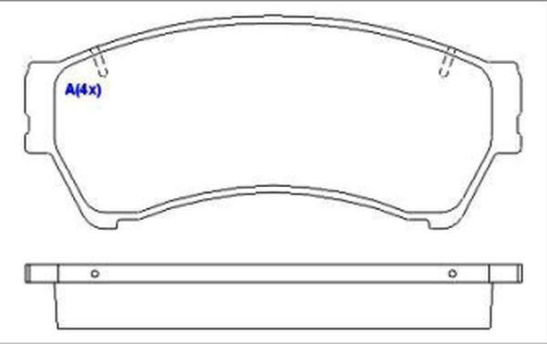 Valeo 671302 - Тормозные колодки, дисковые, комплект unicars.by