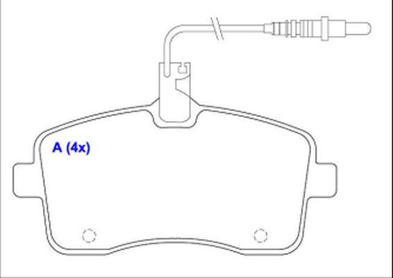 EUROREPAR 1643071180 - Тормозные колодки, дисковые, комплект unicars.by