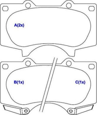 EUROREPAR 1643072180 - Тормозные колодки, дисковые, комплект unicars.by