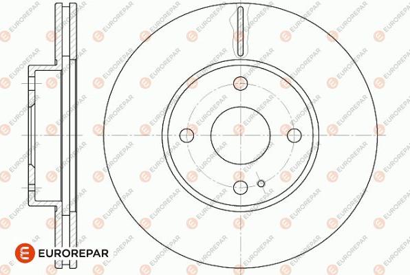 EUROREPAR 1642756580 - Тормозной диск unicars.by