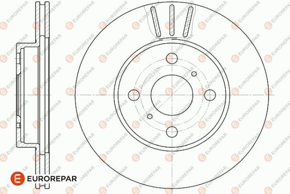 EUROREPAR 1642753180 - Тормозной диск unicars.by