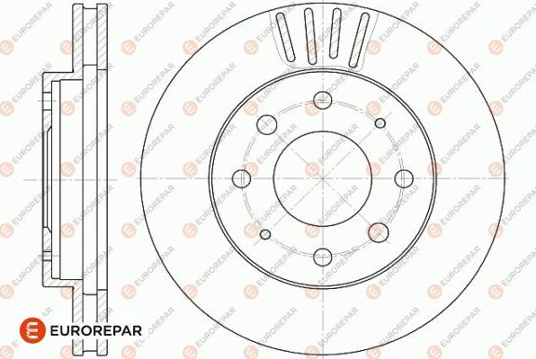 EUROREPAR 1642752480 - Тормозной диск unicars.by