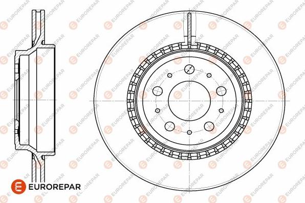 EUROREPAR 1642769780 - Тормозной диск unicars.by