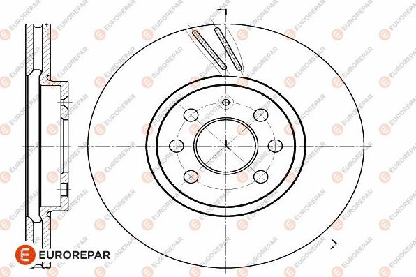 EUROREPAR 1642764080 - Тормозной диск unicars.by