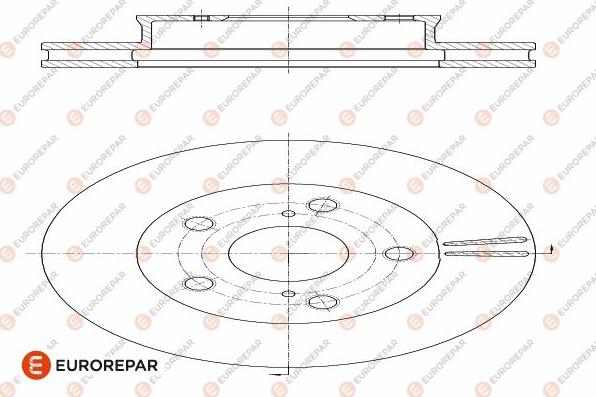 EUROREPAR 1642765980 - Тормозной диск unicars.by