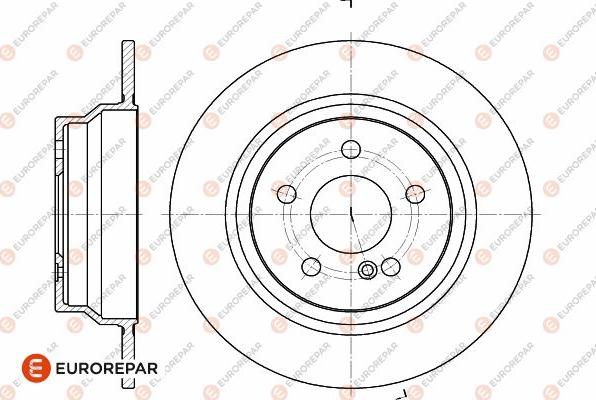 EUROREPAR 1642768280 - Тормозной диск unicars.by