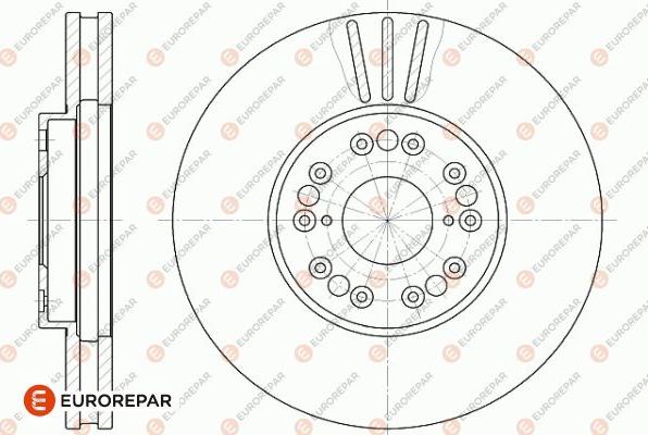 EUROREPAR 1642763680 - Тормозной диск unicars.by