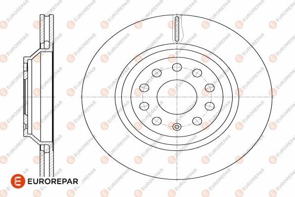 EUROREPAR 1642767980 - Тормозной диск unicars.by