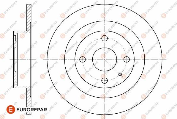 EUROREPAR 1642771280 - Тормозной диск unicars.by