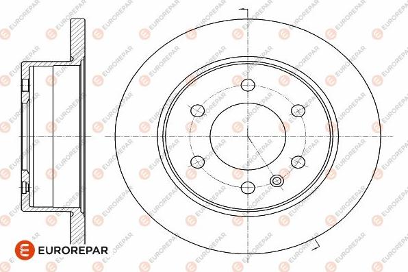 EUROREPAR 1642777180 - Тормозной диск unicars.by