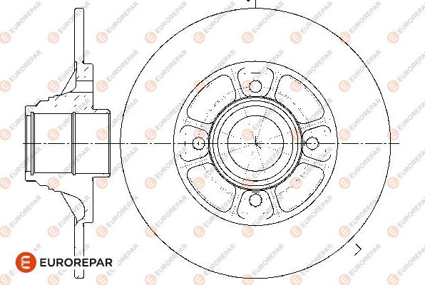 EUROREPAR 1669615680 - Тормозной диск unicars.by