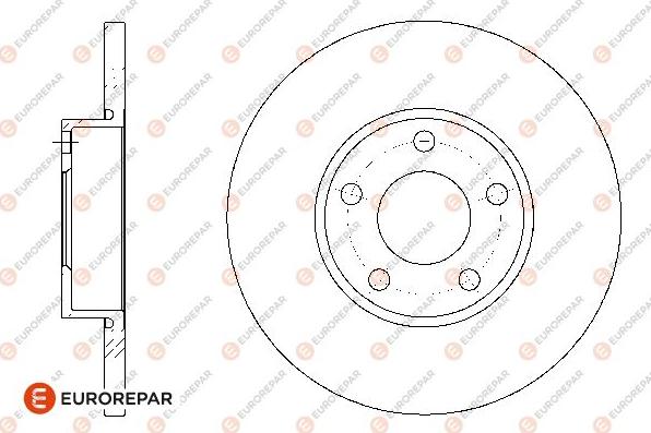 EUROREPAR 1667859580 - Тормозной диск unicars.by