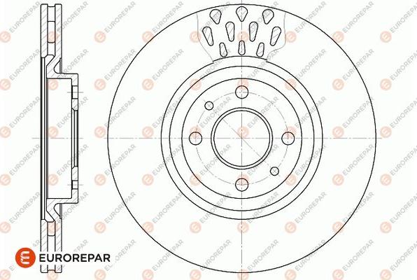 EUROREPAR 1667859680 - Тормозной диск unicars.by