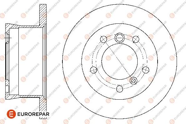 EUROREPAR 1667859880 - Тормозной диск unicars.by