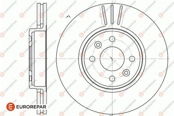 EUROREPAR 1667854980 - Тормозной диск unicars.by