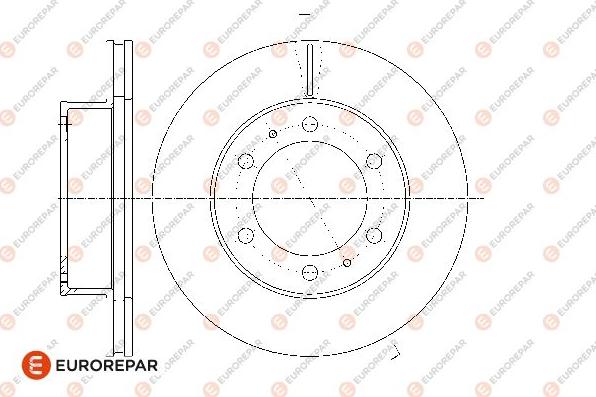 EUROREPAR 1667856580 - Тормозной диск unicars.by