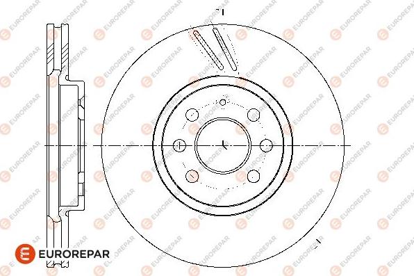 EUROREPAR 1667850780 - Тормозной диск unicars.by