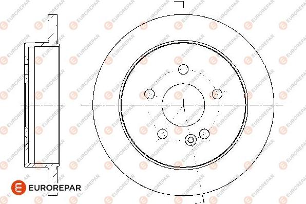 EUROREPAR 1667851780 - Тормозной диск unicars.by