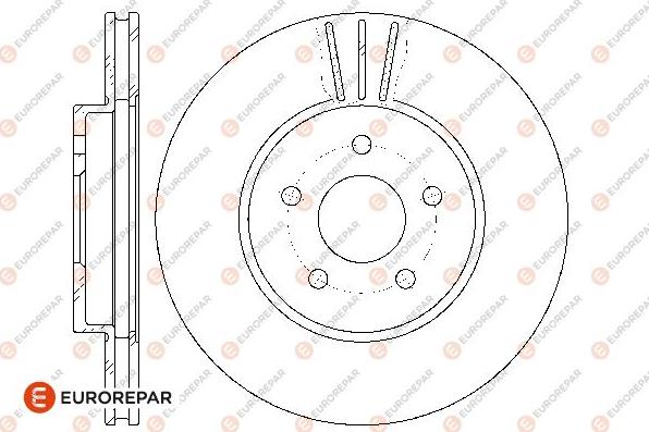 EUROREPAR 1667858980 - Тормозной диск unicars.by