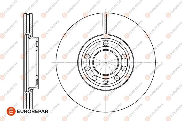 EUROREPAR 1667858480 - Тормозной диск unicars.by