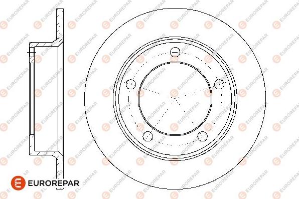 EUROREPAR 1667864280 - Тормозной диск unicars.by