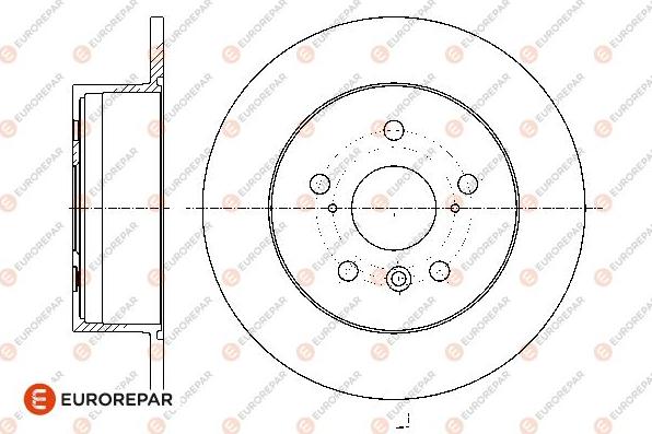 EUROREPAR 1667866180 - Тормозной диск unicars.by