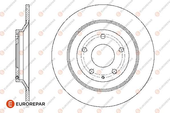 EUROREPAR 1667866780 - Тормозной диск unicars.by