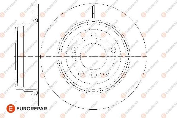 EUROREPAR 1667861480 - Тормозной диск unicars.by