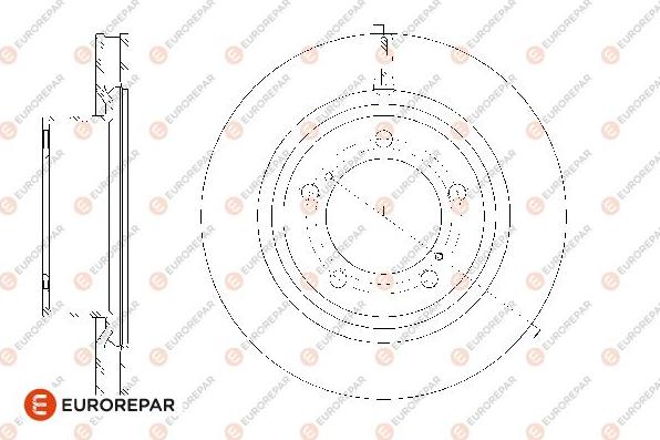 EUROREPAR 1667868680 - Тормозной диск unicars.by