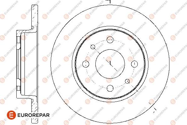 EUROREPAR 1667863180 - Тормозной диск unicars.by