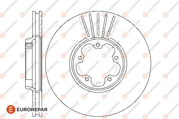 EUROREPAR 1667862180 - Тормозной диск unicars.by