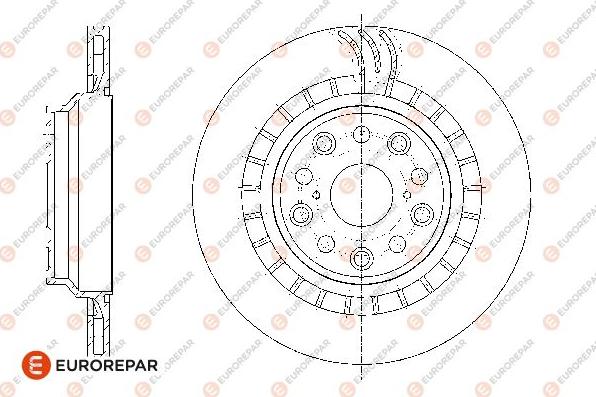 EUROREPAR 1667872580 - Тормозной диск unicars.by