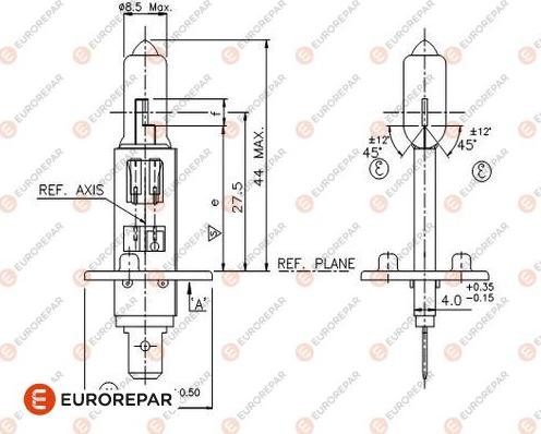 EUROREPAR 1616430880 - Лампа накаливания, фара дальнего света unicars.by