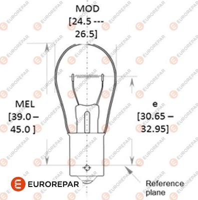 EUROREPAR 1616431280 - Лампа накаливания, фонарь указателя поворота unicars.by