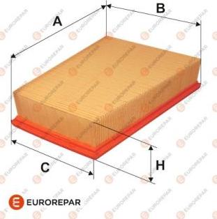 EUROREPAR E147041 - Воздушный фильтр, двигатель unicars.by