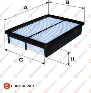 EUROREPAR E147274 - Воздушный фильтр, двигатель unicars.by