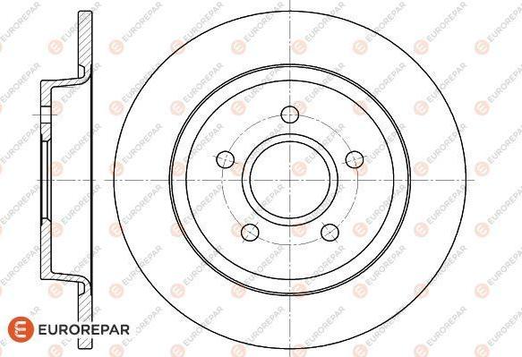 EUROREPAR 1618869780 - Тормозной диск unicars.by