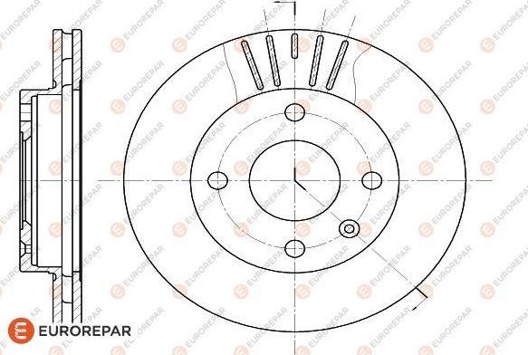 EUROREPAR 1618866780 - Тормозной диск unicars.by