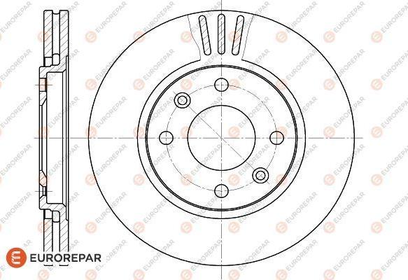 EUROREPAR 1618860680 - Тормозной диск unicars.by